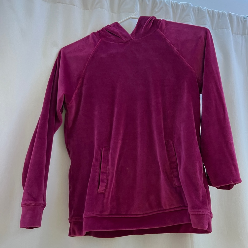 32 heat, kids “velvet” pink hoodie